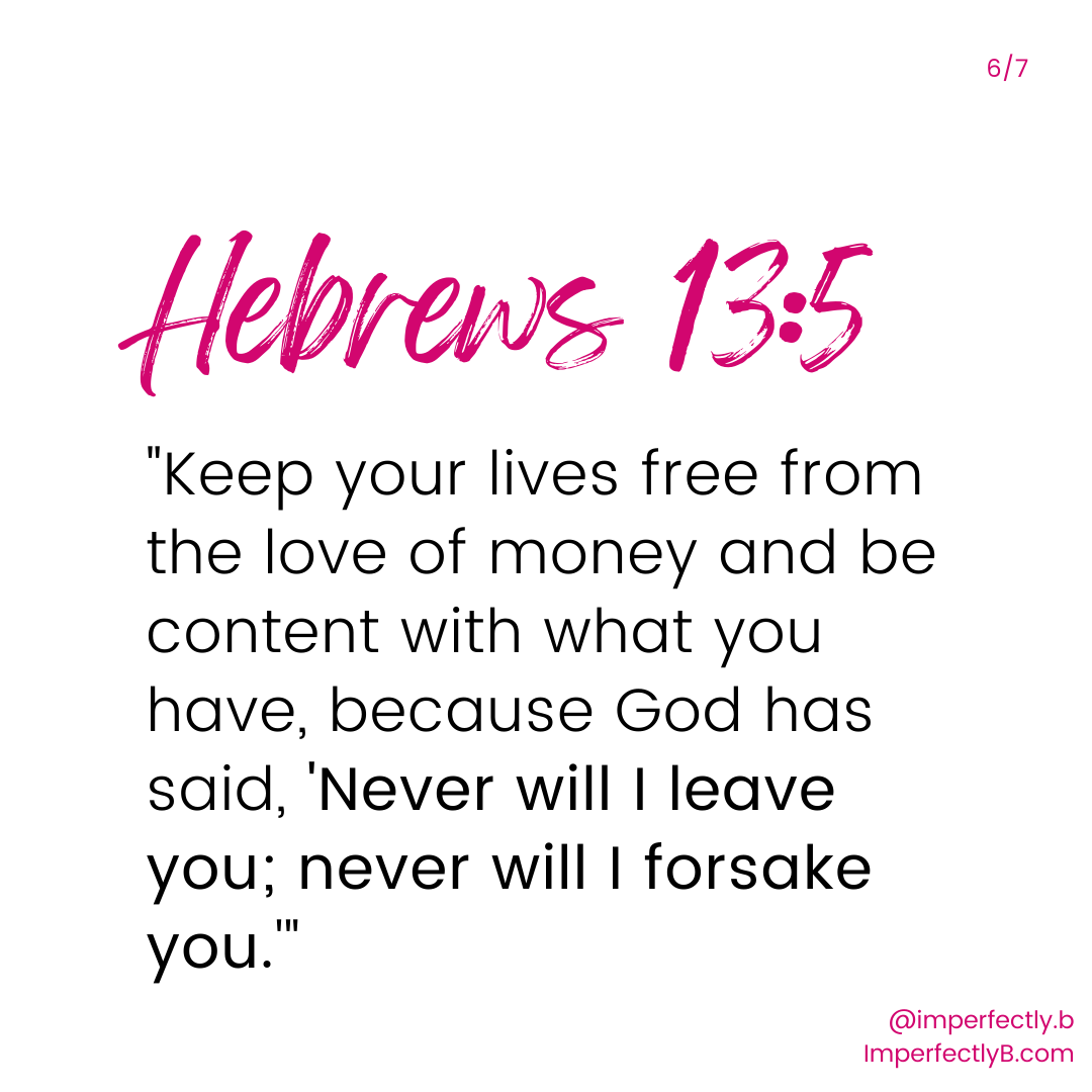 Hebrews 13:5