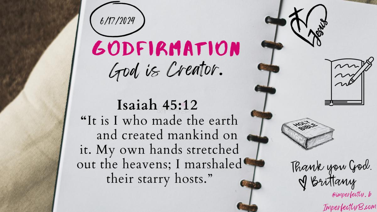 Godfirmation 6.17 God is Creator